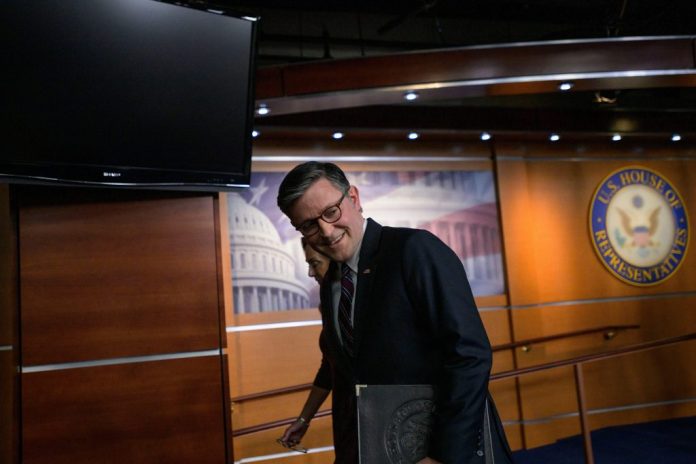 Can Mike Johnson
thwart Trump on abortion?